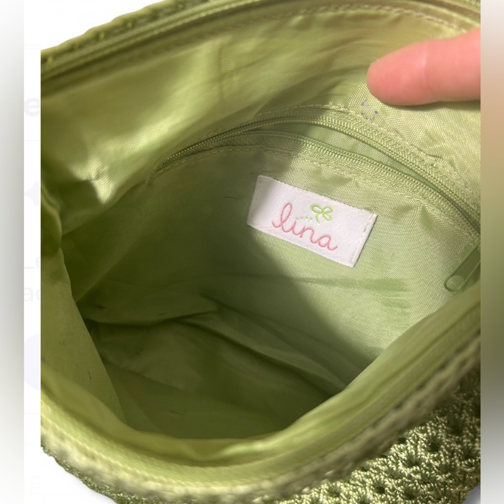 5 for $20! Y2K Vintage Green Woven Crossbody Bag - Picture 5 of 7